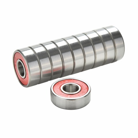 10Pcs ABEC 9 Stainless Steel Red Bearings For High Performance Roller Skate Scooter Skateboard Wheel Bearings ► Photo 1/6