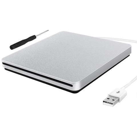 Super Slim External Slot in DVD RW Enclosure USB 2.0 Case 9.5mm SATA Optical Drive For laptop Macbook without Driver ► Photo 1/6