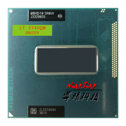 Intel Core i7-3740QM i7 3740QM SR0UV 2.7 GHz Quad-Core Eight-Thread CPU Processor 6M 45W Socket G2 / rPGA988B ► Photo 1/1