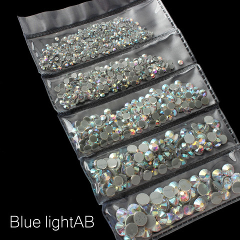 New sale Mix size CrystalAB Hotfix Rhinestone 1200pcs Flatback Crystal stones for Garment ornament free shipping ► Photo 1/6