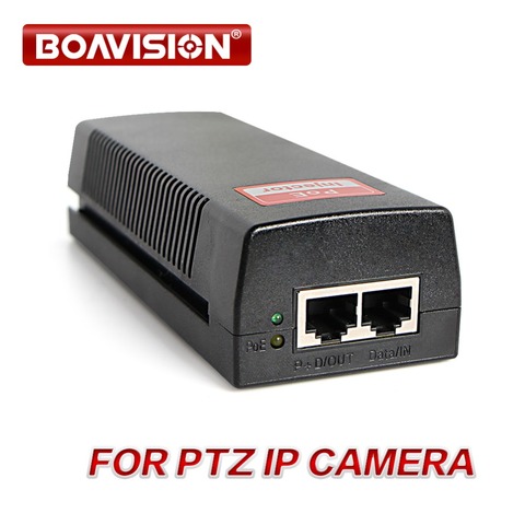 1000Mbps Gigabit 60W Hi Power POE Injector Compatible IEEE802.3bt DC 54V Output 100-240V Input POE Power For CCTV PTZ IP Camera ► Photo 1/6