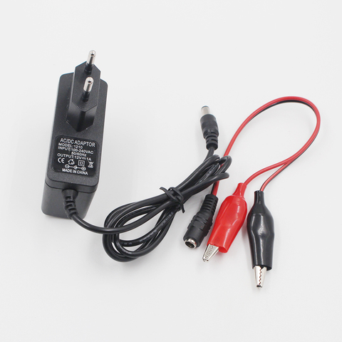 12V 1000ma Lead Acid Dry Battery Charger for Car Motorcycle 12 Volt 1A Electric Toy Tool Motor Power Charging Adapter with Clip ► Photo 1/6
