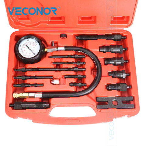 VECONOR Professional Diesel Engine Compression Tester Tool Kit Set Cylinder Pressure Meter For Diesel Truck ► Photo 1/6