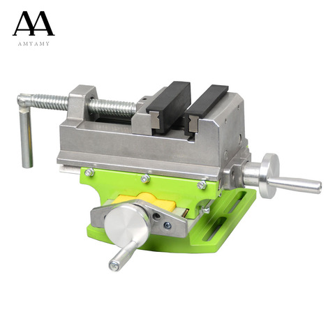 AMYAMY Cross Slide Vise Vice table Compound table Worktable Bench alunimun alloy body For Milling drilling ► Photo 1/6