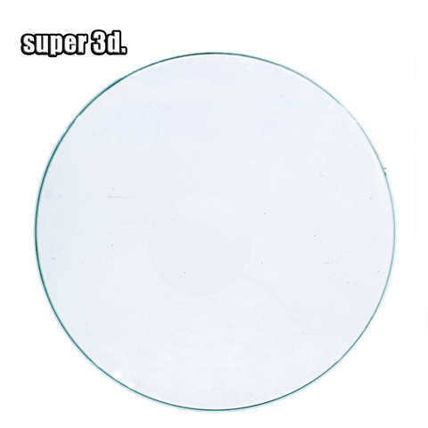 3D Printer Round Borosilicate Glass plate heated bed Diameter 200/220/240mm Flat Transparent Tempered Glass for Kossel Delta ► Photo 1/6