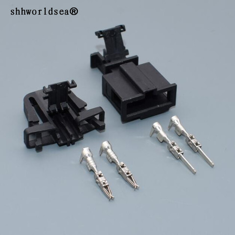 shhworldsea 2 pins Loud Speakers Sensor Plug 1J0 971 972 3B0 972 712 Waterproof Female Male Connectors for Audi Skoda ► Photo 1/5