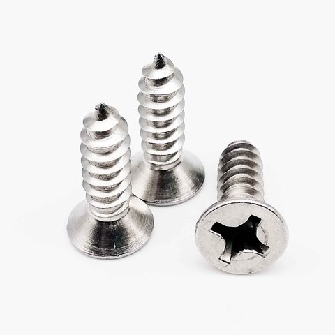 10/50pcs M3.5 M3.9 M4.2 M4.8 M5.5 M6.3 304 A2-70 stainless steel Cross Phillips Flat Countersunk Head Self-tapping Wood Screw ► Photo 1/6