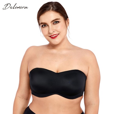 Delimira Women's Full Coverage Smooth Seamless Invisible Underwire Minimizer  Strapless Bra Plus Size - Price history & Review, AliExpress Seller -  DELIMIRA Official Store