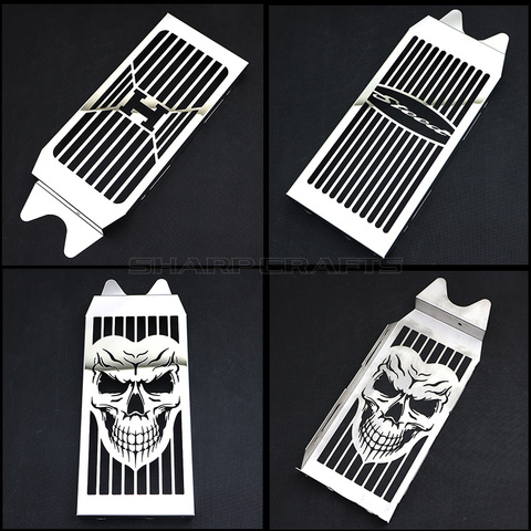 Motorcycle Steel Chrome Skull Radiator Grill Cover Guard Protector For HONDA Shadow VT600 VLX 600 Steed 400 1988 - 2007 ► Photo 1/6