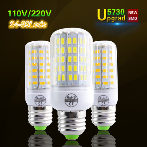 110V / 220V E27 Led Bulb Lamp SMD5730 24 30 42 64 80LED Focos Luz Light Equal Incandescent 20W-90W Upgrade Design Lamparas 1PCS ► Photo 1/6