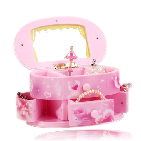New Rotating Ballerina Music Box To Send Girlfriend Birthday Gift Music Boxs Plastic Jewelry Storage Box Gift Box Christmas Gift ► Photo 1/6