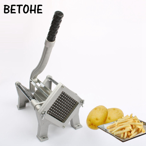 Alloy Steel French Fries Potato Strip Cutter Chips Cutting Machine Manual Potatoes Slicer Hand Push Vegetable Fruit Chopper ► Photo 1/6