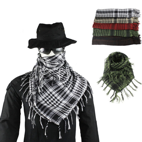 Hunting Army Military Keffiyeh Shemagh Tactical Multifunction Arabic Scarf Shawl Neck Cover Head Wrap for  Hiking Airsoft ► Photo 1/6