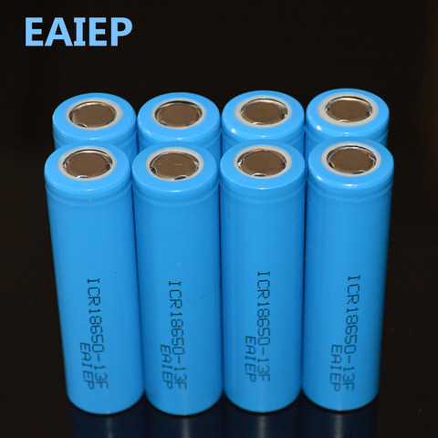 EAIEP 8 piece / lot 18650 3.7V 1300mAh rechargeable liion battery for Led flashlight li-ion rechargeable battery ► Photo 1/2