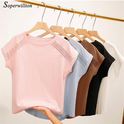 Female T-shirt Women Tops 2022 Summer Cotton T-Shirts For Women
