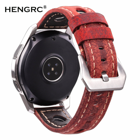4 Color Cowhide Watch Strap Vintage Genuine Leather 20mm 22mm 24mm Watchband Women Men Fashion Watch Band Belt With Pin Buckle ► Photo 1/6