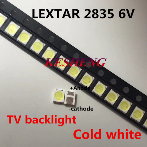 200 PCS Original LEXTAR 2835 3528 1210 6V 2W SMD LED For Repair TV Backlight Cold white LCD Backlight LED ► Photo 1/3