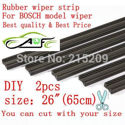 Free shipping Auto Car Vehicle Insert Rubber strip Wiper Blade (Refill) 6mm Soft 26