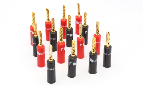 12pieces  BFA Banana Plug Connector 24K Gold Plated speaker cable plug ► Photo 1/2