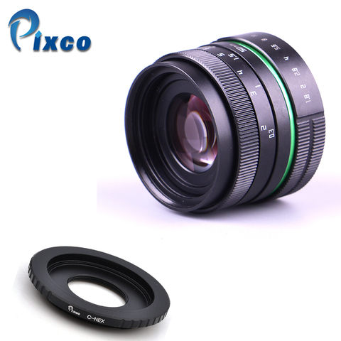 50mm F1.8 APS-C Television TV Lens For C Mount Camera +Adapter for Sony nex/ for nikon1/ for Canon M/pentax Q/Fuji/ M4/3 Camera ► Photo 1/1