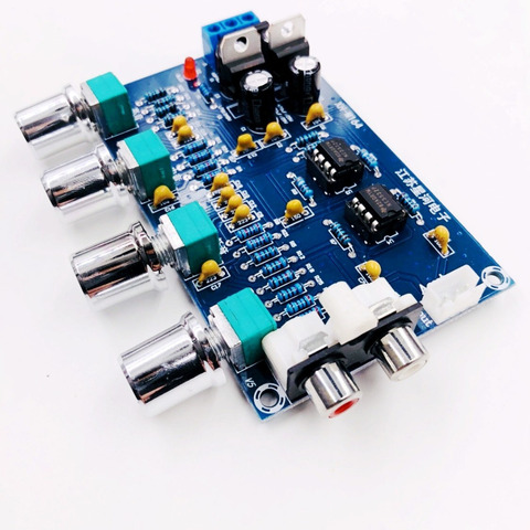 NE5532 Stereo Preamplifier Tone Board Audio Amplifier Board TREBLE Bass adjust ► Photo 1/1