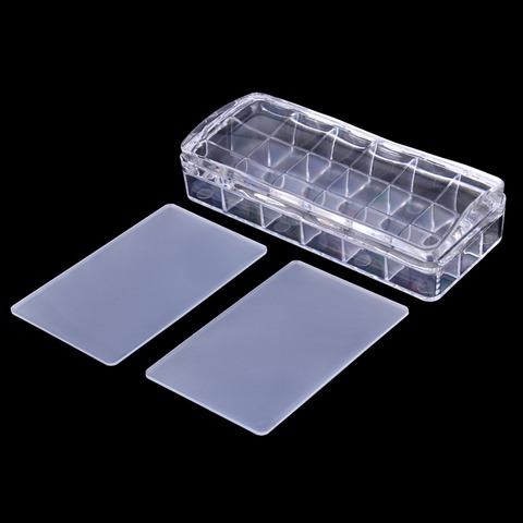Biutee 12.5*5.5cm Big Size Clear Jelly Nail Stamper Rectangular Silicone Soft Nail Art Stamper & 2 Scrapers Stamping Tool ► Photo 1/4