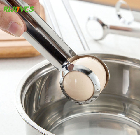 1Pc Kitchen Cooking Tools Creative Stainless Steel Egg Tong Egg Clip Kitchen Gadgets ► Photo 1/1
