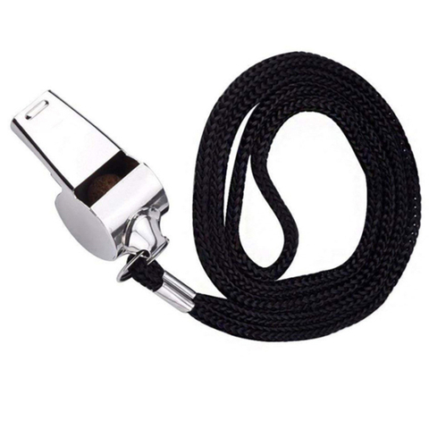 Stainless Steel Whistle First Aid Whistle Soccer Football Basketball Hockey Baseball Sports Referee Whistle Survival Outdoor ► Photo 1/6
