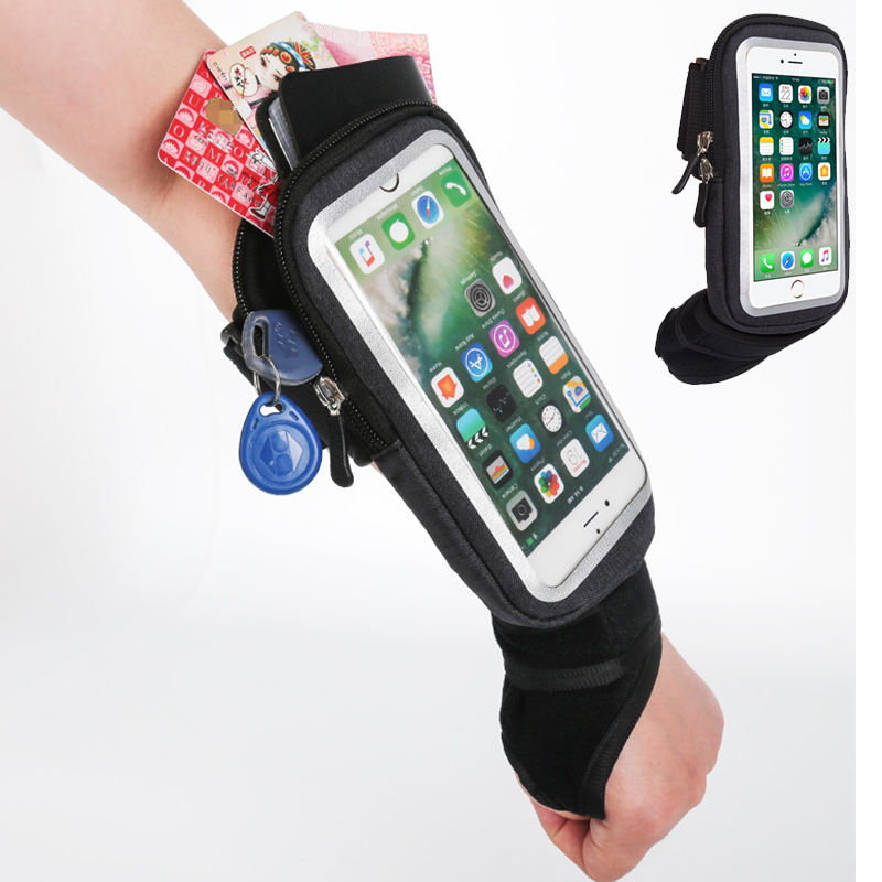 Brassard Telephone On Hand Running Armband For iPhone Samsung Huawei Sport  Case Phone Exercise Arm Belt Mobile Cellphone Bag Gym