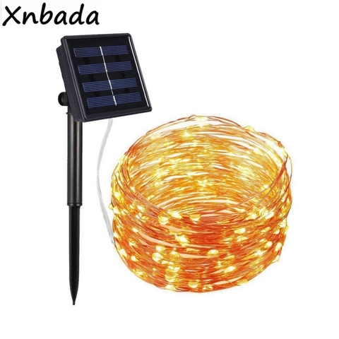 100/200LEDs Solar Lamps 8 Light Mode Outdoor String Lights Fairy Holiday Christmas Party Garland Solar Garden Waterproof Lights ► Photo 1/3