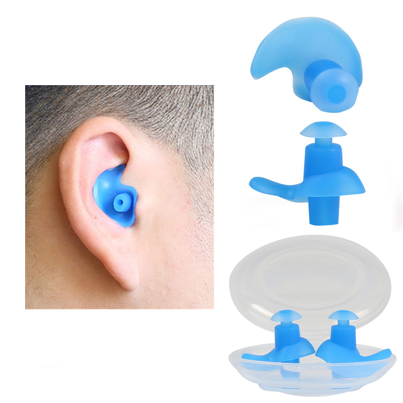 1 Pair Silicone Soft Ear Plugs Earplugs Water Sports Swimming Surf Ear Plug 