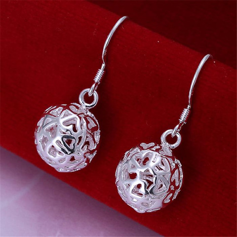 Beautiful retro hollow ball  silver color earrings hot selling fashion jewelry factory direct new models ► Photo 1/4