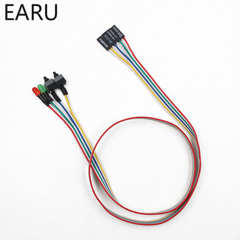 68CM Slim ATX PC Compute Motherboard Power Cable Original On/Off/Reset with LED Light PC Power Reset Switch Push Button Switch ► Photo 1/6