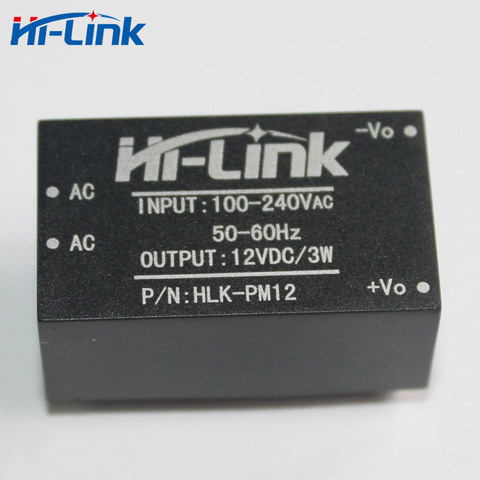 Free shipping 2 pcs/lot AC-DC 220V to 12 V 3W super compact isolated switching mini power supply module HLK-PM12 ► Photo 1/2