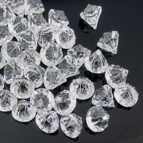 50pcs Clear acrylic diamond gems faceted beads table vase filler pirate acrylic diamond crystal in Party DIY Decorations 12.0mm ► Photo 1/6