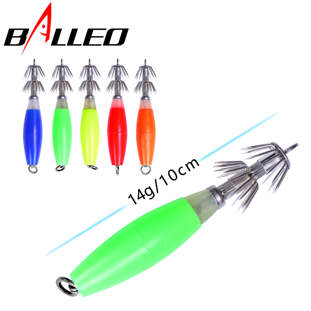 Balleo 4pcs Luminescent Simulation squid hard bait hook attracting false  bait double hook fishing gear cuttlefish fishing hook - Price history &  Review, AliExpress Seller - Balleo fishing tackle Store