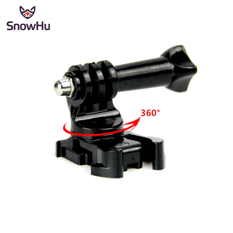 SnowHu for Gopro accessories 360 Degree Rotate J-Hook Buckle Adapter Mount  for Go Pro Hero 9 8 7 6 5 for xiaomi yi EKEN GP203B ► Photo 1/6
