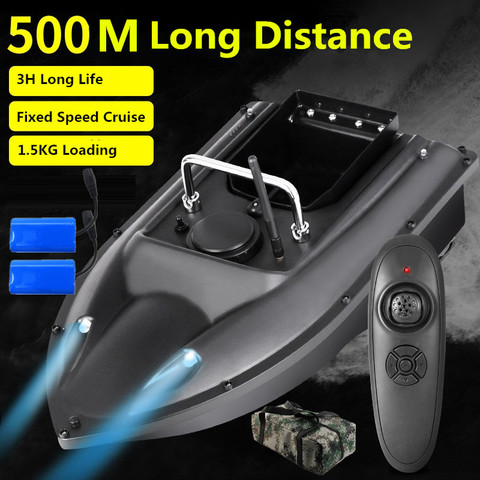 Free Bag Fixed Speed Cruise Function Remote Control RC Fishing Bait Boat 2 Motors 500M RC Nest boat finder With Dual Night Light ► Photo 1/6