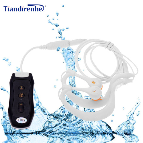 Newest FM Radio 4GB 8G IPX8 Waterproof MP3 Music Player Swimming Diving Earphone Headset Sport Stereo Bass Swim MP3 with Clip ► Photo 1/6