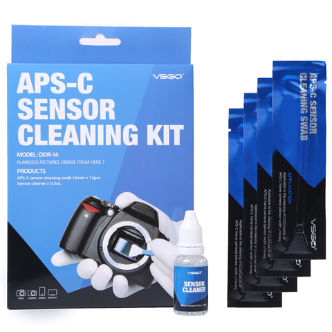 DSLR Camera Sensor Cleaning Swabs Kit 12pcs with Liquid Cleaner Solution for Nikon Canon Sony APS-C Digital Cameras ► Photo 1/6