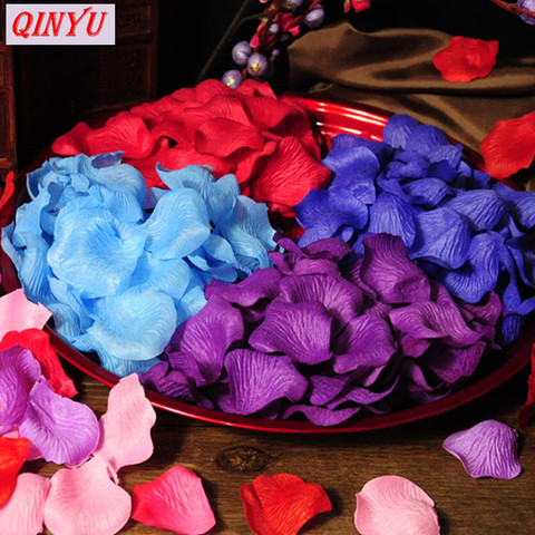 1000pcs Romantic Artificial Rose Petal DIY Wreath Fake Flowers  Home Decoration Wedding Party Silk Flower Leaf 7ZSH012 ► Photo 1/6