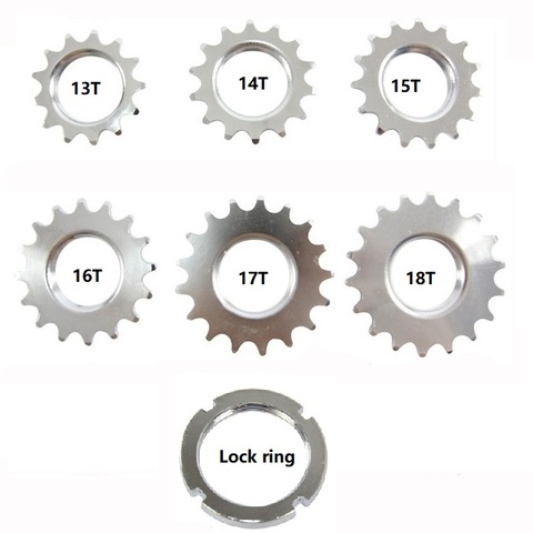 13T/14T/15T/16T/17T/18T Fixed gear cogs,track bike Single Speed Sprocket,Fixed Gear Bike Cogs with lock ring,for 1/8