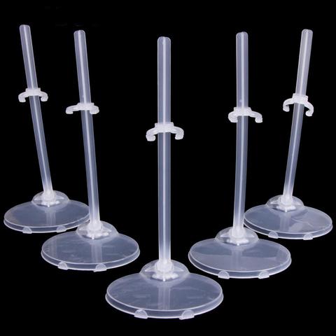 5 Pcs Translucence DIY Doll Stands Toy Support Bracket Figure Display Holder For Barbie Doll 12'' Accessories Houseplay Kids Toy ► Photo 1/3