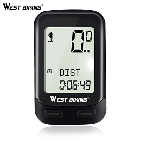 WEST BIKING Wireless Bicycle Computer Speedometer 5 Language Cycling Odometer Stopwatch A/B Bike Select MTB Road Bike Computer ► Photo 1/6