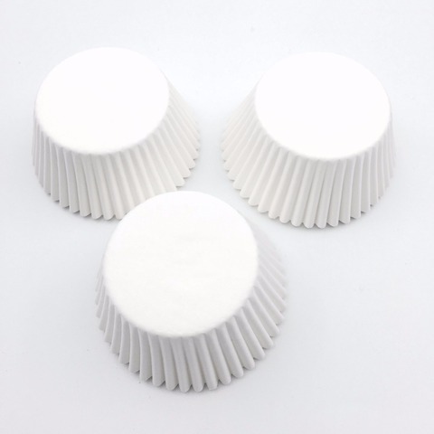 100Pcs/Lot Pure White Cupcake Liners Food Grade Paper Cup Cake Baking Cup Muffin Kitchen Cupcake Cases Cake Molds ► Photo 1/3