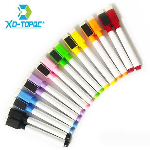 Whiteboard Marker True Colorful Ink White Board Pens Repeated Filling Easy to Erase Kids Stationery Gift Erasable Markers WP02 ► Photo 1/6