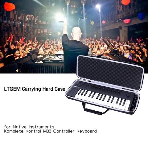 LTGEM EVA Black Carrying Hard Case for Native Instrument Komplete Kontrol M32 Controller Keyboard ► Photo 1/6