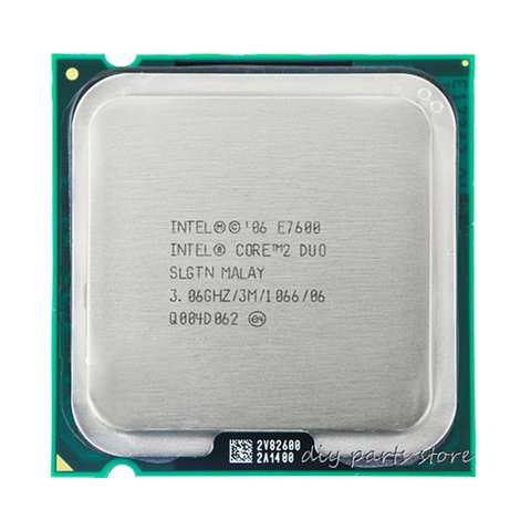 INTEL Core 2 Duo E7600 Socket LGA 775 CPU Processor (3.0Ghz/ 3M /1066GHz) ► Photo 1/1