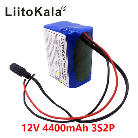 LiitoKala High Quality Portable 12V 4400mAH 18650 Rechargeable Lithium Battery Batteries Pack For CCTV Camera MID GPS 4000mah ► Photo 1/3