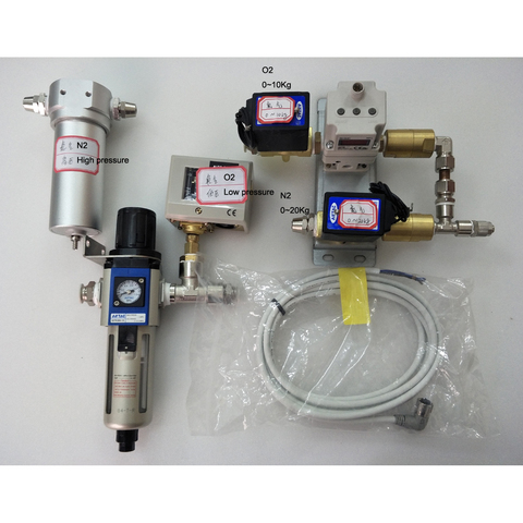2KW Fiber laser SMC Pneumatics SMC proportional valve Airtac filter regulator pressure switch Airtac solenoid valve Airtac NRV ► Photo 1/1